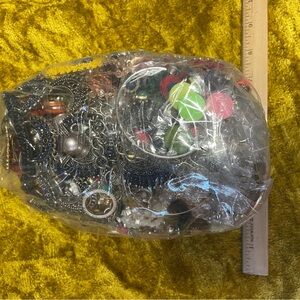 UNTESTED 4+lbs jewelry lot from estate & thrift antique store AS IS c…